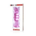 14 cm Boğumlu Cam Anal Tıkaç Pembe - Görsel 2