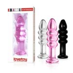 14 cm Boğumlu Cam Anal Tıkaç Siyah - Görsel 2