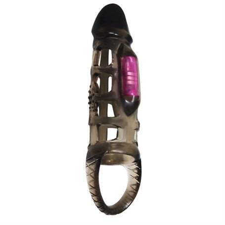 14-cm-titresimli-seffaf-penis-kilifi-ba-836 14 cm Titreşimli Şeffaf Penis Kılıfı - Görsel 1