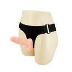 15 cm Belden Bağlamalı İçi Dolu Strapon Penis - Görsel 2