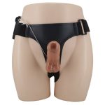 16 cm Belden Bağlamalı Çift Taraflı Yeni Nesil Titreşimli Strapon Dildo - Görsel 3