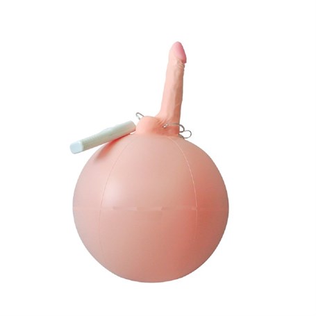16-cm-realistik-titresimli-inflatable-f25f-4 16 cm Realistik Titreşimli İnflatable Pilates Toplu Vibratör Penis - Görsel 1