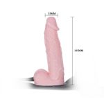 16,5 cm Belden Bağlamalı Şişirilebilir Strapon Penis - Görsel 5