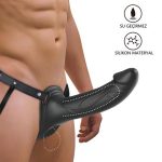 16,8 cm Belden Bağlamalı İçi Boş 4,2 cm Dolgulu Strapon Penis - Landon - Görsel 3