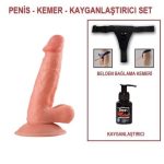 17 cm Belden Bağlamalı Realistik Vantuzlu Dildo Penis - Görsel 6