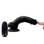 17 cm Belden Bağlamalı Titreşimli Realistik Dildo Zenci Penis Set - Görsel 2
