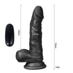 17 cm Belden Bağlamalı Titreşimli Gerçekçi Silikon Zenci Penis Set - Görsel 5