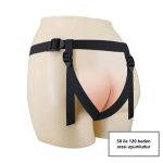 17,3 cm Belden Bağlamalı İçi Dolu Strapon Melez Penis - Fogg - Görsel 5