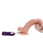 17,5 cm Gerçekçi Titreşimli Dildo Vibratör Penis - Iron Dragon - Görsel 3