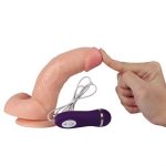 17,5 cm Belden Bağlamalı Titreşimli Realistik Dildo Penis Set - Görsel 9