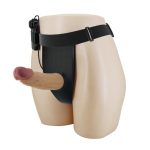 17,5 cm Titreşimli Belden Bağlamalı İçi Boş 7 cm Dolgulu Strapon Penis - Draven - Görsel 2