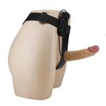 17,5 cm Titreşimli Belden Bağlamalı İçi Boş 7 cm Dolgulu Strapon Penis - Draven - Görsel 3