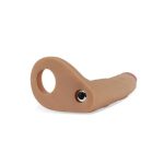 17,8 cm Realistik Titreşimli Anal Dildo & Penis Halkası - Görsel 4