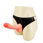 18 cm Belden Bağlamalı İçi Dolu Strapon Penis - Görsel 2