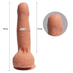 18 cm Et Dokulu Gerçekçi Çift Katmanlı Sünnetsiz Silikon Penis - Azazel - Görsel 5