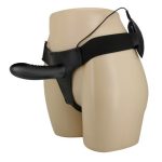 18,5 cm İçi Boş Belden Bağlamalı Titreşimli Protez Zenci Vibratör - Görsel 2