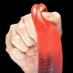 19 cm Belden Bağlamalı Çift Renkli Realistik Vantuzlu Dildo Penis - Görsel 5