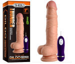 19 cm Gerçekçi Titreşimli Dildo Vibratör Penis - Thunder - Görsel 4