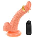 19 cm Belden Bağlamalı Gerçekçi Titreşimli Dildo Vibratör Penis Set - Görsel 2