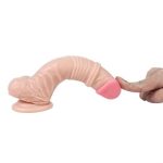 19 cm Belden Bağlamalı Titreşimli Realistik Dildo Penis Set - Görsel 9