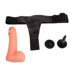 19 cm Testisli Belden Bağlamalı Penis - Görsel 5