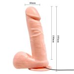 19,5 cm Gerçekçi Titreşimli Dildo Vibratör Penis - Görsel 4