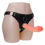 19,8 ve 15 cm Belden Bağlamalı İçi Dolu Çift Strapon Penis - Görsel 2