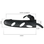 2 cm Uzatmalı Titreşimli Klitoris Uyarıcılı Zenci Penis Kılıfı - Görsel 3