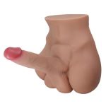 2 İşlevli Realistik 17,3 cm Penisli Anal Girişli Erkek Kalça - Rhyne - Görsel 2