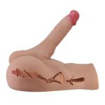 2 İşlevli Realistik 17,3 cm Penisli Anal Girişli Erkek Kalça - Rhyne - Görsel 3
