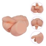 2 İşlevli Realistik 9 cm Penisli Erkek Kalça - Görsel 3