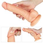 20 cm Belden Bağlamalı İçi Dolu Strapon Dildo - Görsel 4