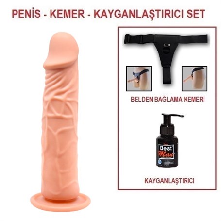20-cm-belden-baglamali-realistik-vantu-3d4-42 20 cm Belden Bağlamalı Realistik Vantuzlu Dildo Penis Set - Görsel 1