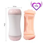 20 cm Çift Taraflı Realistik Suni Oral & Vajinal Mastürbatör - Görsel 5