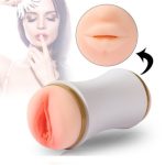 20 cm Çift Taraflı Realistik Suni Oral & Vajinal Mastürbatör - Görsel 2