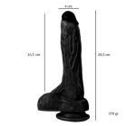 20,5 cm Gerçekçi Silikon Vantuzlu Zenci Penis - Holy Dragon - Görsel 5