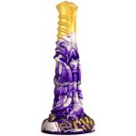 Belden Bağlamalı 21 cm Et Dokulu Fantezi Renklerde Gerçekçi Çift Katmanlı Sünnetsiz Silikon Penis - Horse Power 4 - Görsel 2