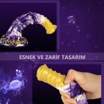 21 cm Et Dokulu Fantezi Renklerde Gerçekçi Çift Katmanlı Sünnetsiz Silikon Penis - Horse Power 4 - Görsel 3