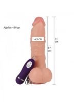 21 cm Gerçekçi Titreşimli Dildo Vibratör Penis - Adam - Görsel 4