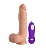 21 cm Belden Bağlamalı Titreşimli Realistik Dildo Penis Set - Görsel 9