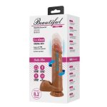 Belden Bağlamalı USB'den Şarjlı 21 cm İleri Geri & Rotasyon Hareketli Titreşimli  Gerçekçi Vantuzlu Melez Penis - Abel - Görsel 2