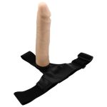 21,5 cm Belden Bağlamalı Kıkırdaklı Bükülebilir İçi Dolu Strapon Penis - Görsel 3