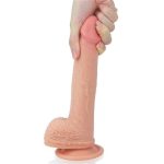 22 cm Belden Bağlamalı Gerçekçi Çift Katmanlı Silikon Penis - Görsel 9