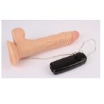 22 cm Belden Bağlamalı Gerçekçi Rotasyon & Titreşimli Dildo Vibratör Penis - Görsel 5
