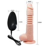 22 cm İleri Geri Hareketli Gerçekçi Silikon Vantuzlu Penis - Görsel 5