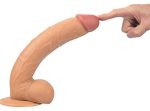 26 cm Vantuzlu Realistik Penis Anal Vajinal Dildo - Görsel 4