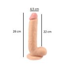 26 cm Vantuzlu Realistik Penis Anal Vajinal Dildo - Görsel 5