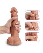 22 cm Belden Bağlamalı İleri Geri Hareketli Penis + Kemer + Kayganlaştırıcı Hediyeli - Görsel 2