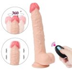 23 cm Belden Bağlamalı Titreşimli Realistik Dildo Penis Set - Görsel 8