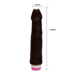 23 cm Titreşimli Realistik Vibratör Zenci Penis Dildo - Görsel 4